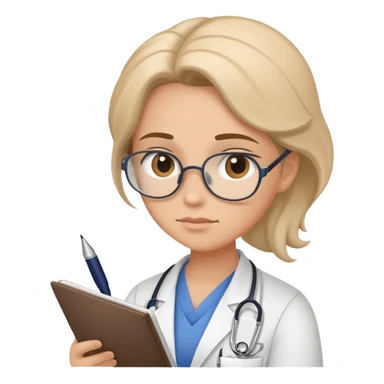 psychiatrist or therapist, mental health professional with notebook sticker