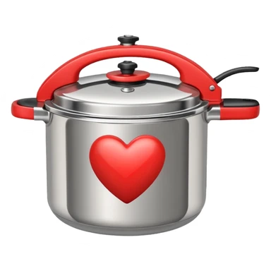 combine heart and pressure cooker sticker