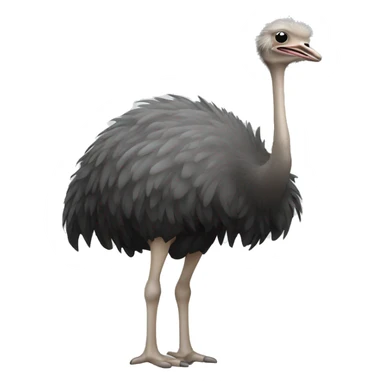 Ostrich with head in sand sticker