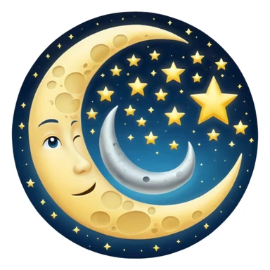 astrology moon sticker