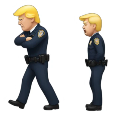 trump-getting-arrested sticker