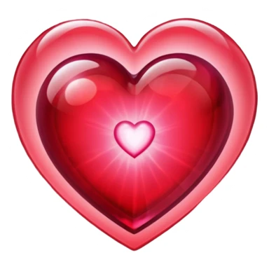 burgundy red heart shaped spell sticker