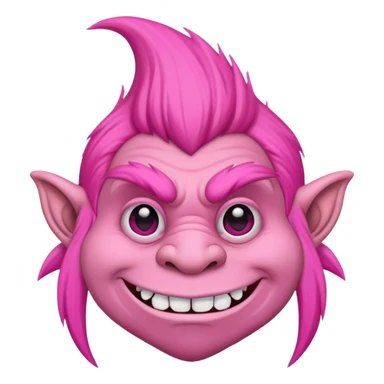 Troll wearing pink  sticker