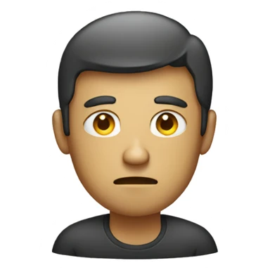 sad Men behind laptop sticker