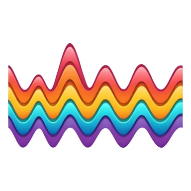 black audio spectrum sticker