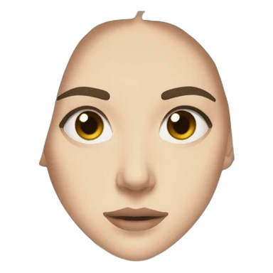 Alana Haim slanted eyes brown hair sticker