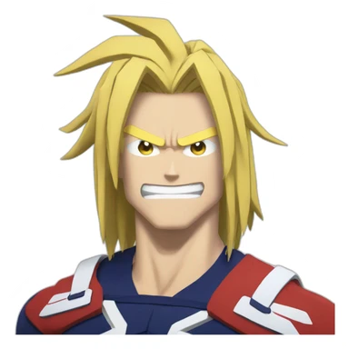 All might my hero academia sticker