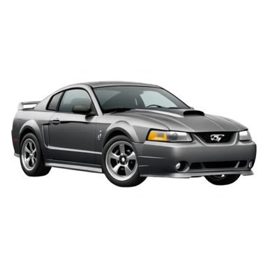 Dark Grey 2003 mustang gt emoji sticker