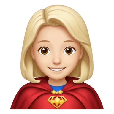 Caped Hero fake sticker