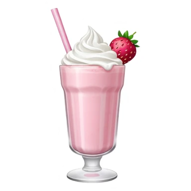 Strawberry milkshake sticker