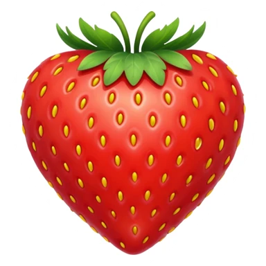 Strawberry-Heart shaped like a heart sticker