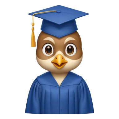 Bird graduate college  sticker