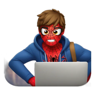 Spiderman in panta sticker