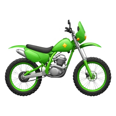 green enduro bike sticker