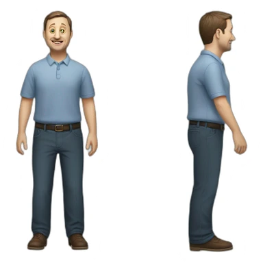 tim robinson (full body, ios17) sticker