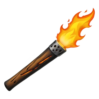 wood fire stick  sticker