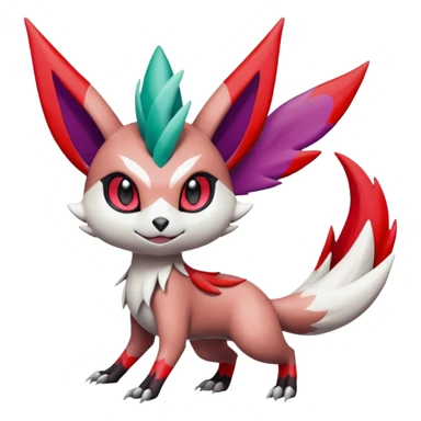 Meloetta-Noivern-Zangoose-Pokémon-Fakémon-creature sticker