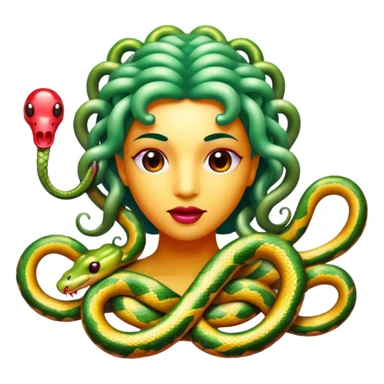  Medusa snake are made of jelly and candy  sticker