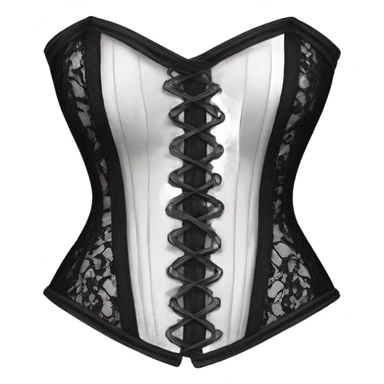 black lace corset sticker