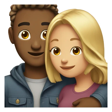 boyfriend and girlfriend hugging sticker