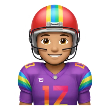 A LGBTQ football player more LGBTQ  sticker