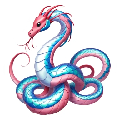 Milotic-Dragonair-hybrid, full body sticker
