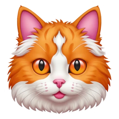 A stupid cat with every eye facing the opposite direction sticker