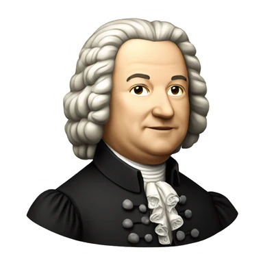 johann sebastian bach standing sticker