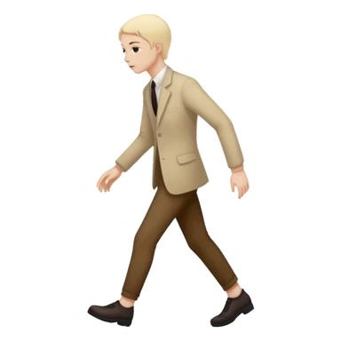 Character stepping out of their own shadow sticker