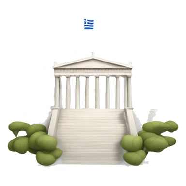 Greek parliament building sticker