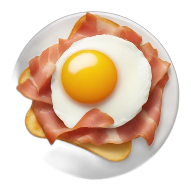 Huevos rotos con jamon sticker