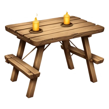 ancient Camping Table sticker