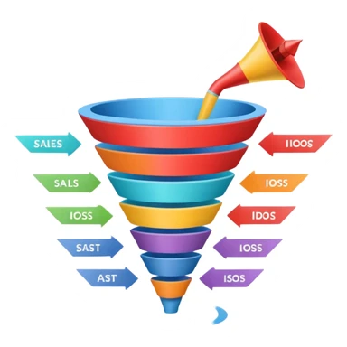 sales funnel sticker