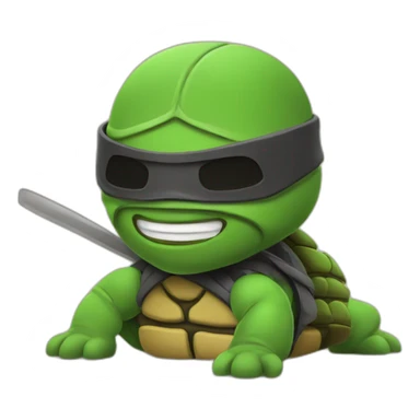 Tortue ninja sur toit sticker