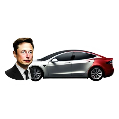 elon musk met tesla sticker
