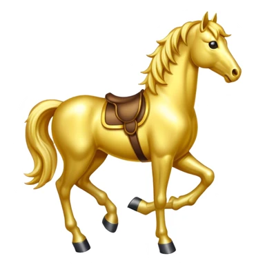 Golden Horse (additional legs - negative) sticker
