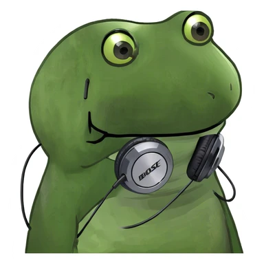 Headphones with Bose tied around the bottom sticker