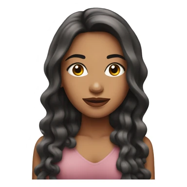 Latina girl with long nails sticker