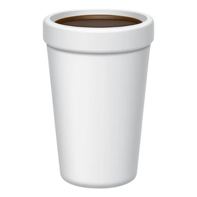 styrofoam cup no lid double cp sticker