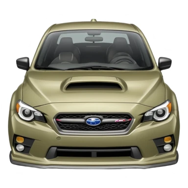 khaki grey Subaru sti sticker