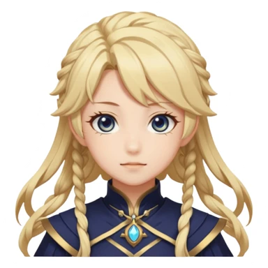 Lumine from Genshin Impact in Hoyoverse Anime Style  sticker