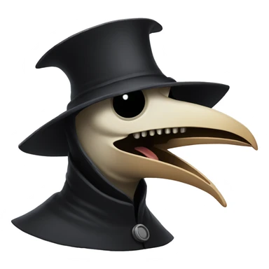 plague doctor laughing sticker