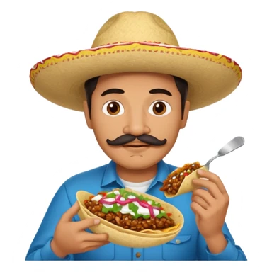 Mexican man eating birria tacos and he’s a film maker sticker