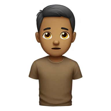 a boy is sad sticker