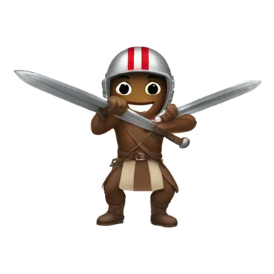 Buckeye with sword sticker