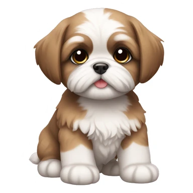 cute shi tzu puppy sticker