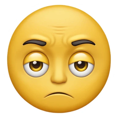 cranky yellow face sticker