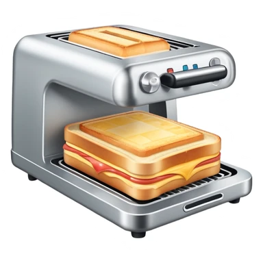 Steel Croque monsieur machine sticker
