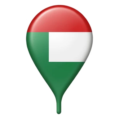location pin Italy flag sticker