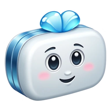 glitter white bank sticker